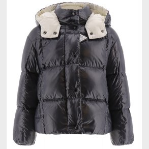 Moncler Dunjakke - Parana - Dark Navy m. Hvid