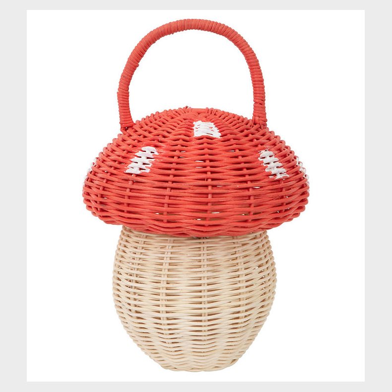 Meri Meri Kurv - 20x18 cm - Mushroom basket