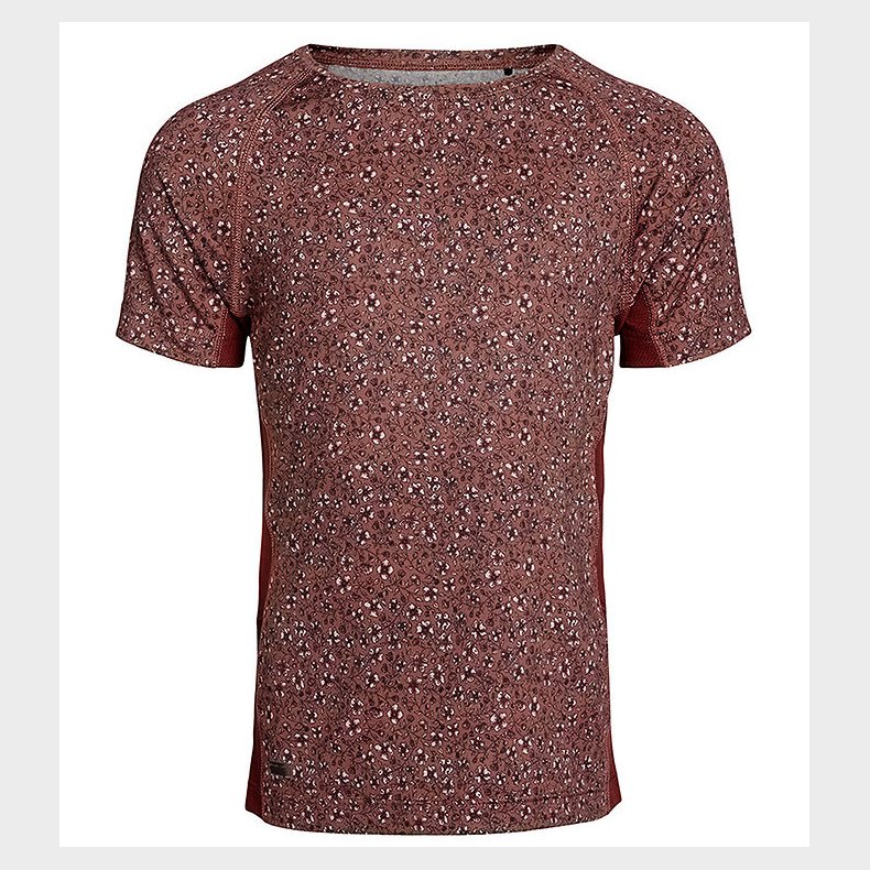 Rethinkit T-shirt - Carla - Rose Brown Flowers