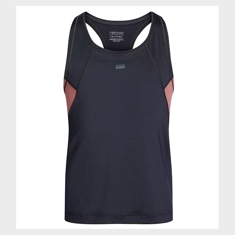 Rethinkit Tanktop - Anais - Midnight Blue m. Gammelrosa