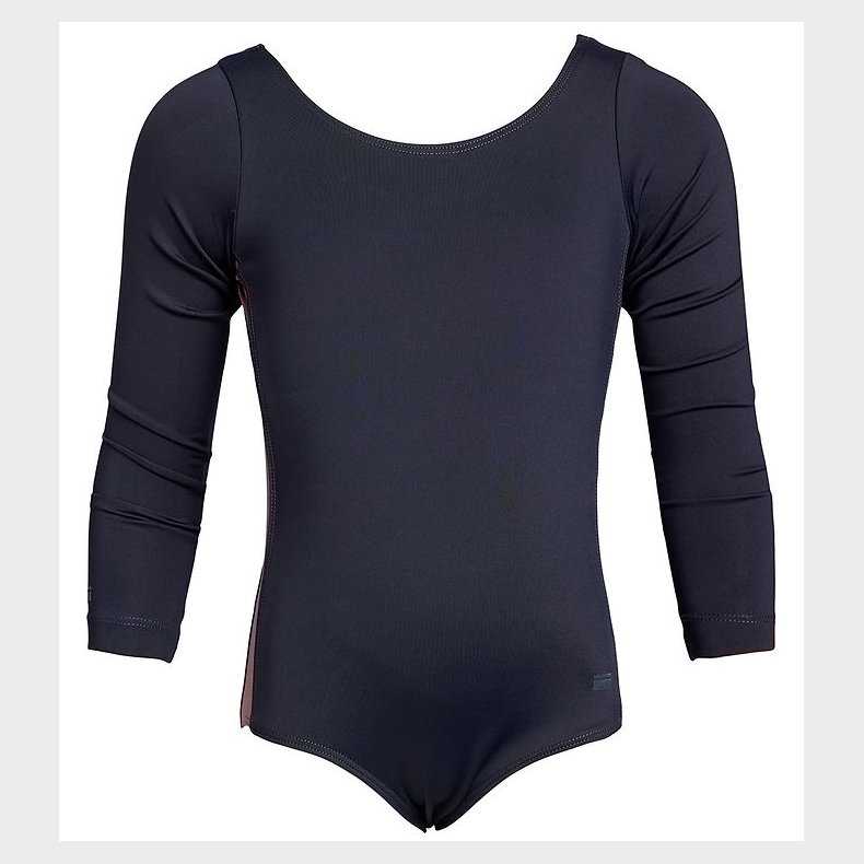 Rethinkit Gymnastikdragt - Frida - Midnight Blue m. Gammelrosa