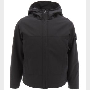 Stone Island Softshelljakke m. Vattering - Sort