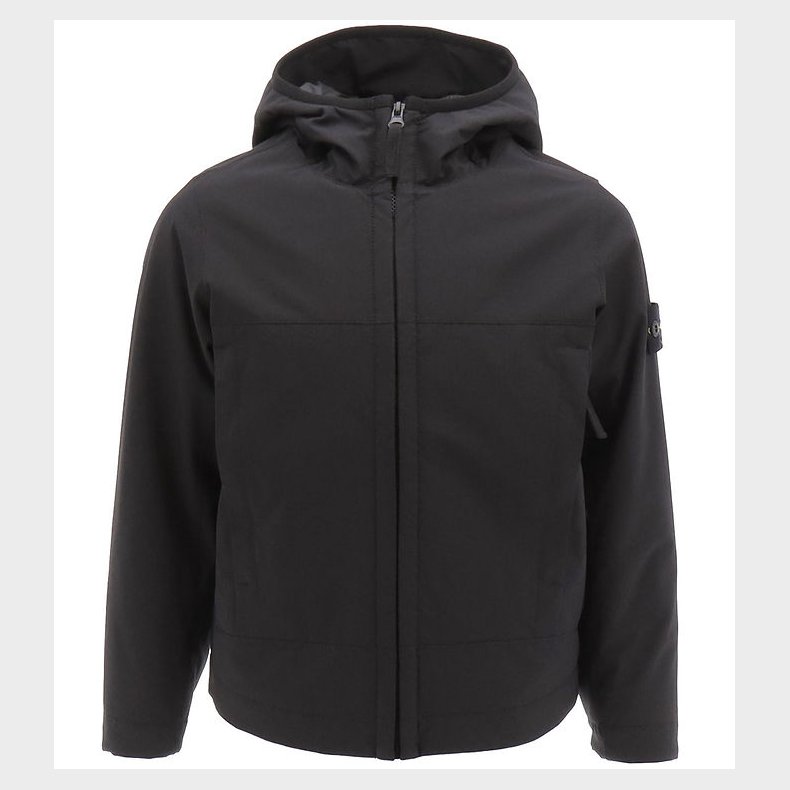 Stone Island Softshelljakke m. Vattering - Sort