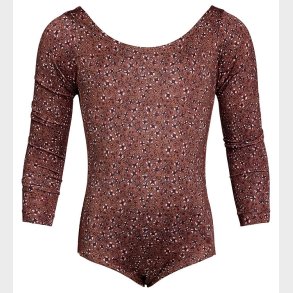 Rethinkit Gymnastikdragt - Frida - Rose Brown Flowers