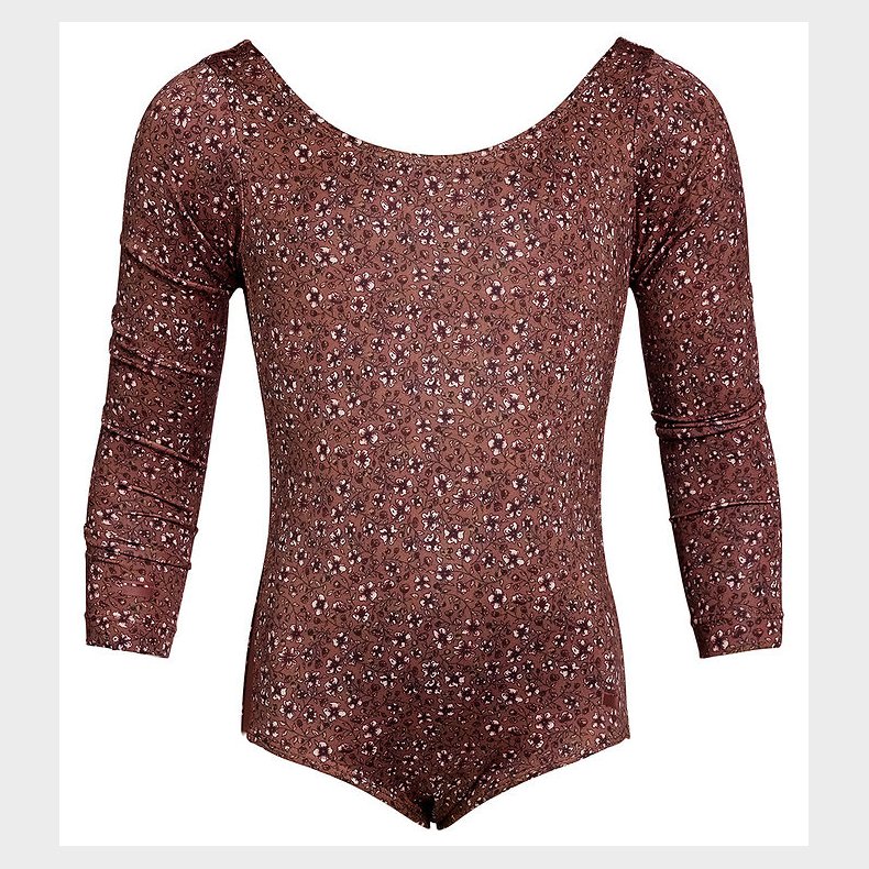 Rethinkit Gymnastikdragt - Frida - Rose Brown Flowers