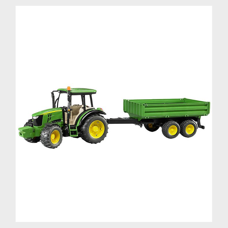 Bruder Arbejdsmaskine - John Deere 5115M m. Trailer - 2108