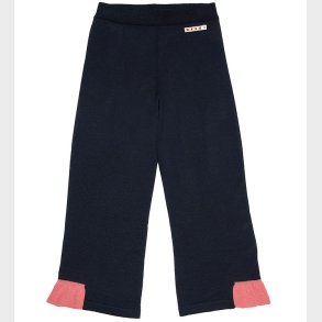 Marni Bukser - Akryl/Uld - Navy m. Koral