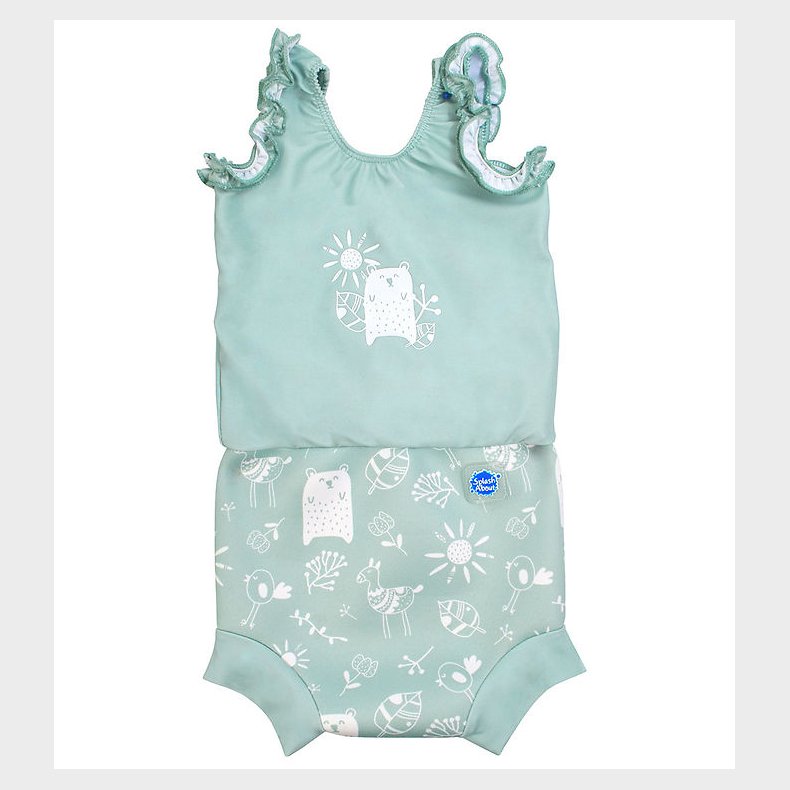 Splash About Blebadedragt - Happy Nappy - UV50+ - Sunny Bear
