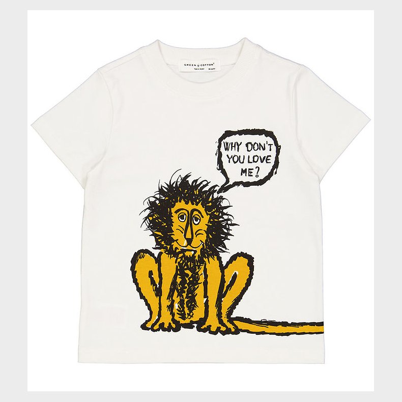 Green Cotton x WWF T-shirt - Balsam Cream m. L�ve