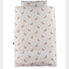 Nrgaard Madsens Sengetj - Baby - Hvid m. Enhjrninger