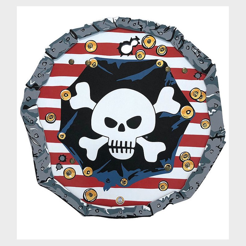 Liontouch Udkl�dning - Pirat-skjold - R�d/Hvid