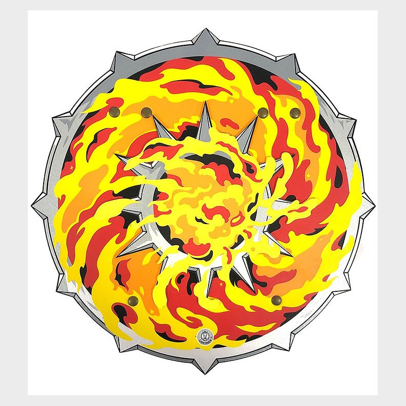 Liontouch Udkl�dning - Flamme-skjold - R�d/Orange/Gul