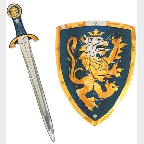Liontouch Udkl�dning - Noble Knight-s�t - Sv�rd & Skjold - Bl�