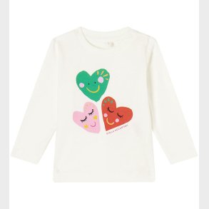 Stella McCartney Kids Bluse - Off White m. Hjerter