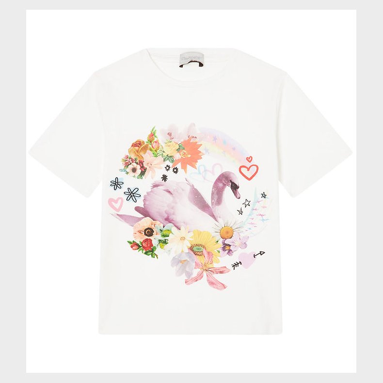 Stella McCartney Kids T-shirt - Off White m. Svane