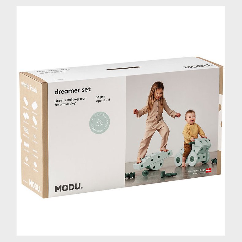 MODU Dreamer St - 34 Dele - 70x40x20 cm - Ocean Mint/Forest Gre