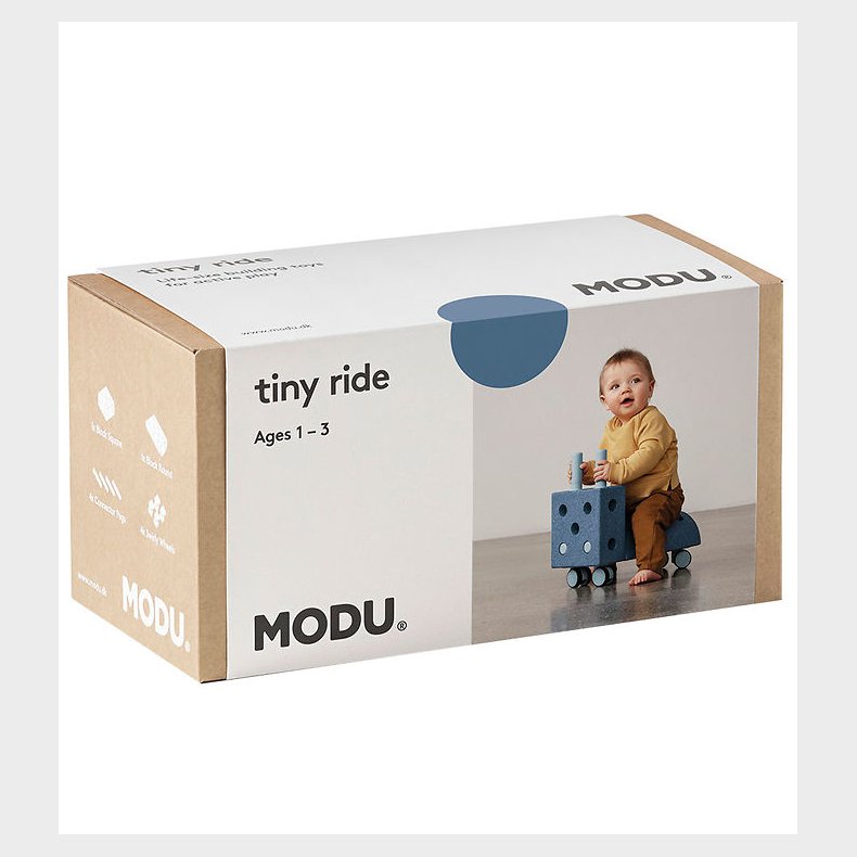 MODU Gvogn - Tiny Ride - 10 Dele - 40x20x36 cm - Deep Blue/Sky