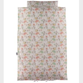 Nrgaard Madsens Sengetj - Voksen - Beige m. Rosa Ballerina