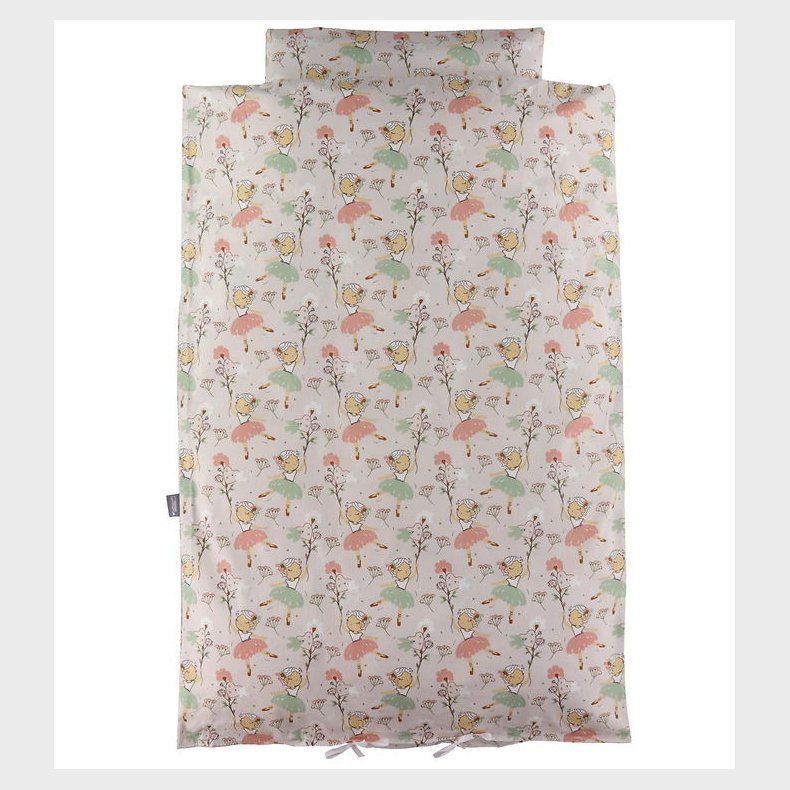 Nrgaard Madsens Sengetj - Voksen - Beige m. Rosa Ballerina