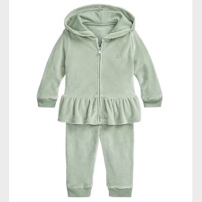 Polo Ralph Lauren Cardigan/Velourbukser - Stvet Grn