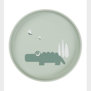 Done by Deer Tallerken - Termoplast - Croco - Green