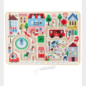 Vilac Magnetisk Labyrint - Tr� - Lille By