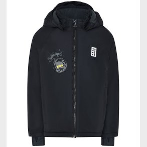 LEGO® Ninjago Vinterjakke - LWJesse 607 - Sort m. Print