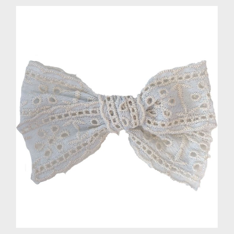 By Str Hrspnde m. Sljfe - Franka - 9x6 cm - Lysebl Broderi