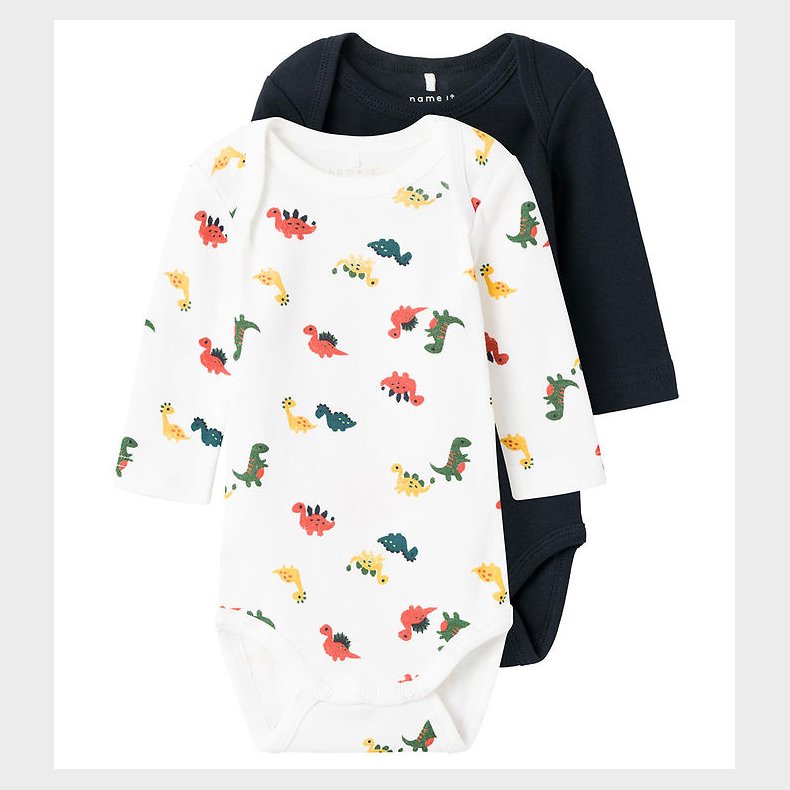 Name It Body l/ - NbmBody - 2-pak - Dino/Bright White