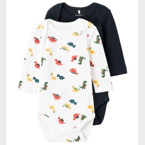Name It Body l/ - NbmBody - 2-pak - Dino/Bright White