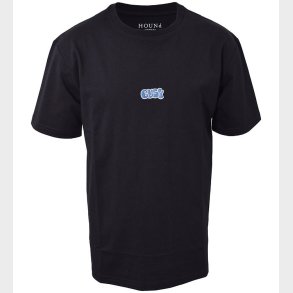 Hound T-shirt - Sort m. Brodering