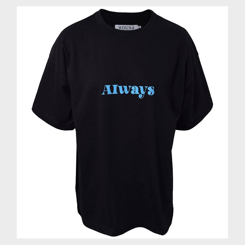 Hound T-shirt - Oversized - Sort m. Print