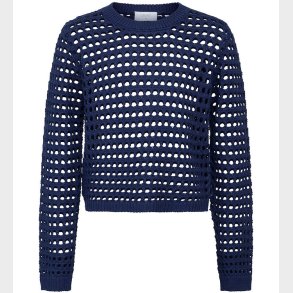 Grunt Bluse - Cropped - Strik - Pontinha - Mrkebl m. Hulmnste