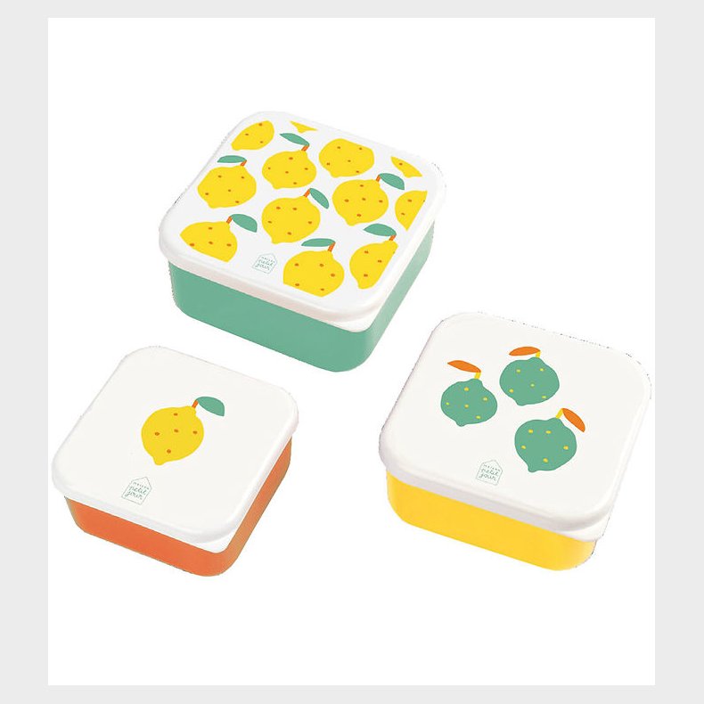 Petit Jour Paris Madkasse - 3 stk - 11,5 x 5,5 cm - Citroner