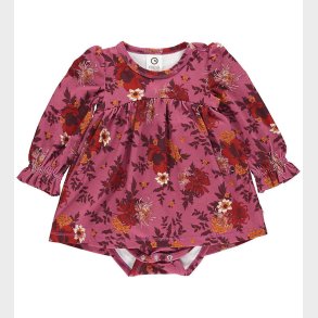 Msli Kjolebody l/ - Bloomy - Boysenberry/Fig/Berry Red