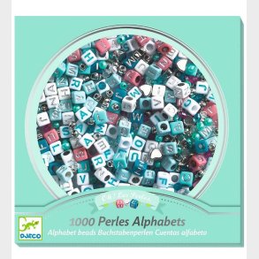 Djeco Perler - 1000 Stk. - Alfabet - Slv