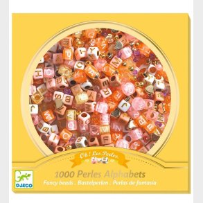Djeco Perler - 1000 Stk. - Alfabet - Guld