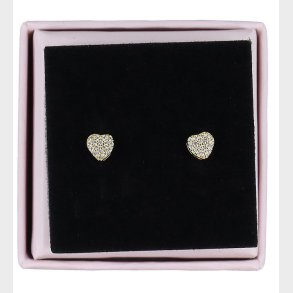 MillaVanilla �reringe - Hjerte Glitter - Guld