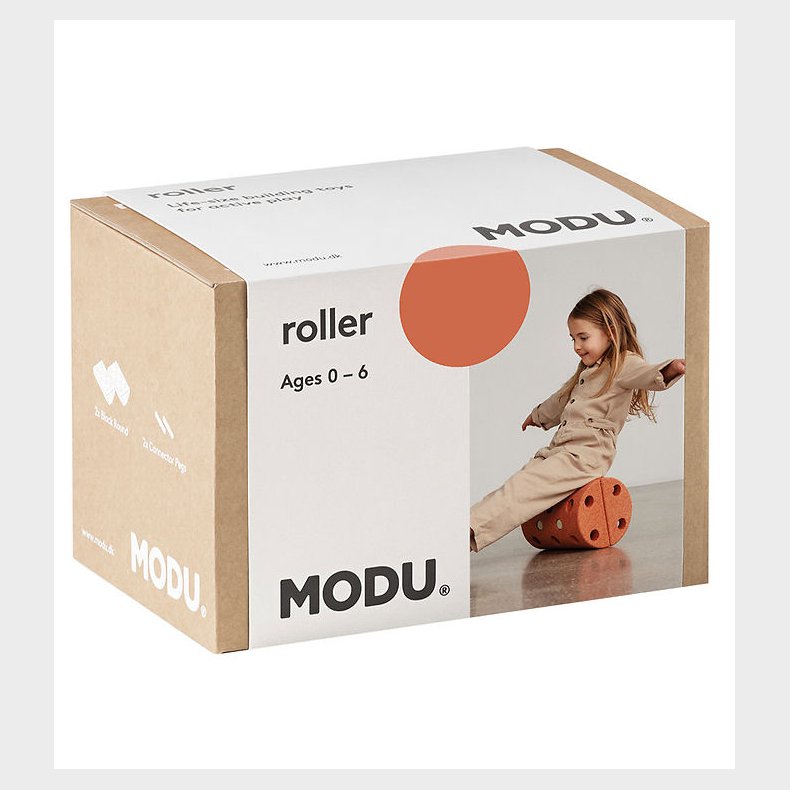 MODU Balancerulle - 4 Dele - 30x20x20 cm - Burnt Orange/Dusty Gr