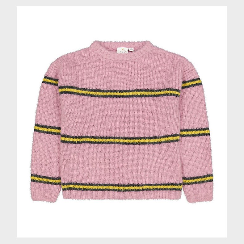 The New Bluse - Strik - TnDada - Pastel Lavender m. Gul