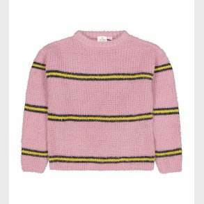 The New Bluse - Strik - TnDada - Pastel Lavender m. Gul