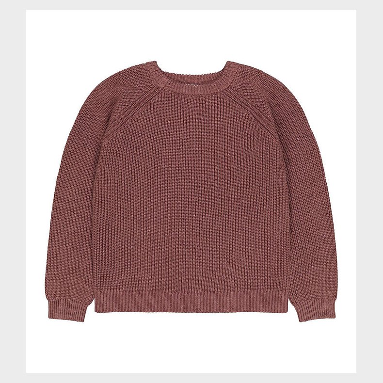 The New Bluse - Strik - TnHeather - Rose Brown m. Glimmer