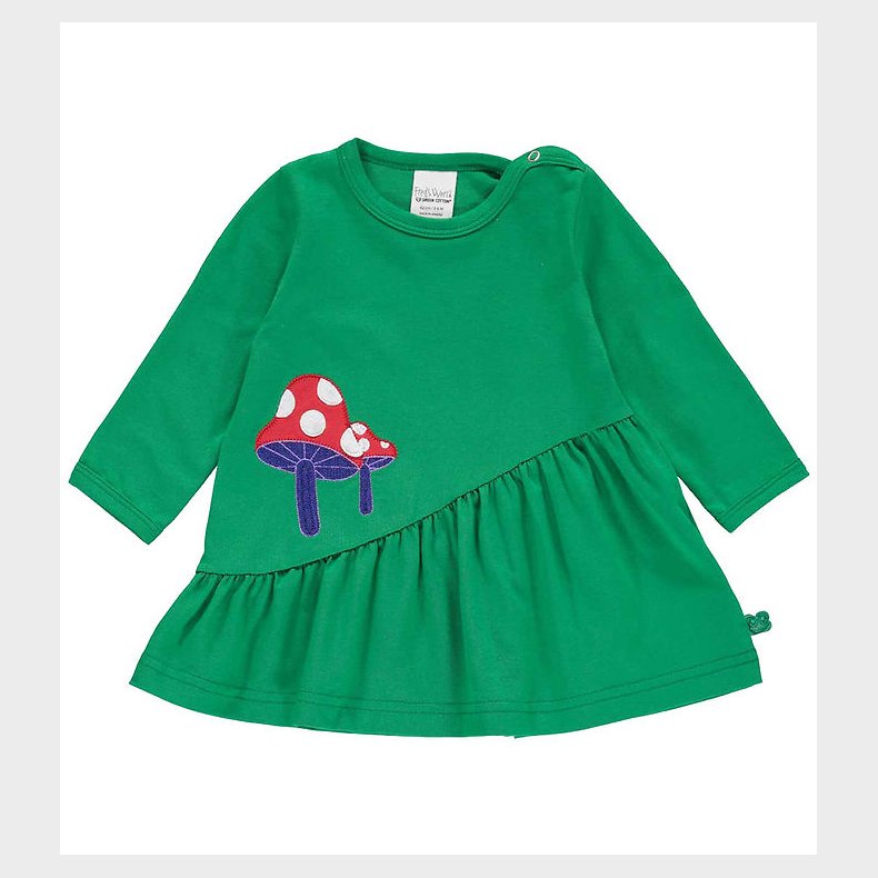 Freds World Kjole - Mushroom - Earth Green m. Rd