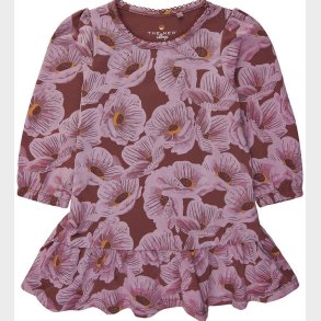 The New Siblings Kjole - TnsHaldora - Rose Brown m. Blomster