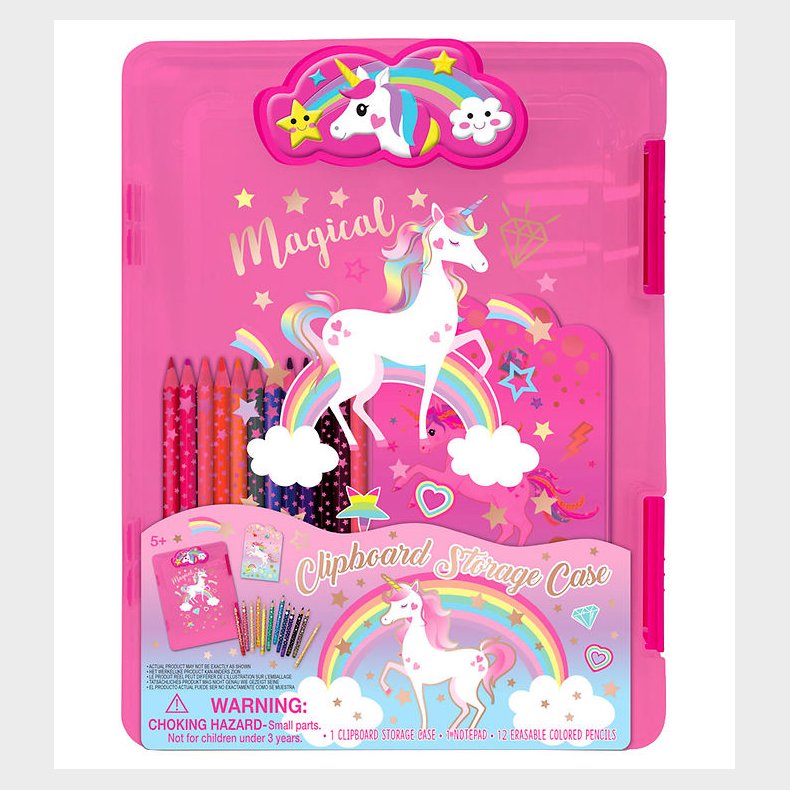 Hot Focus Opbevaring m. Notesblok/Farveblyanter