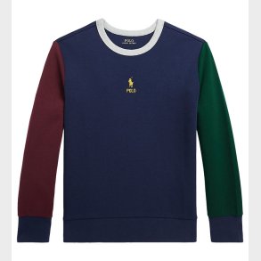Polo Ralph Lauren Bluse - Navy m. Bordeaux/Mrkegrn