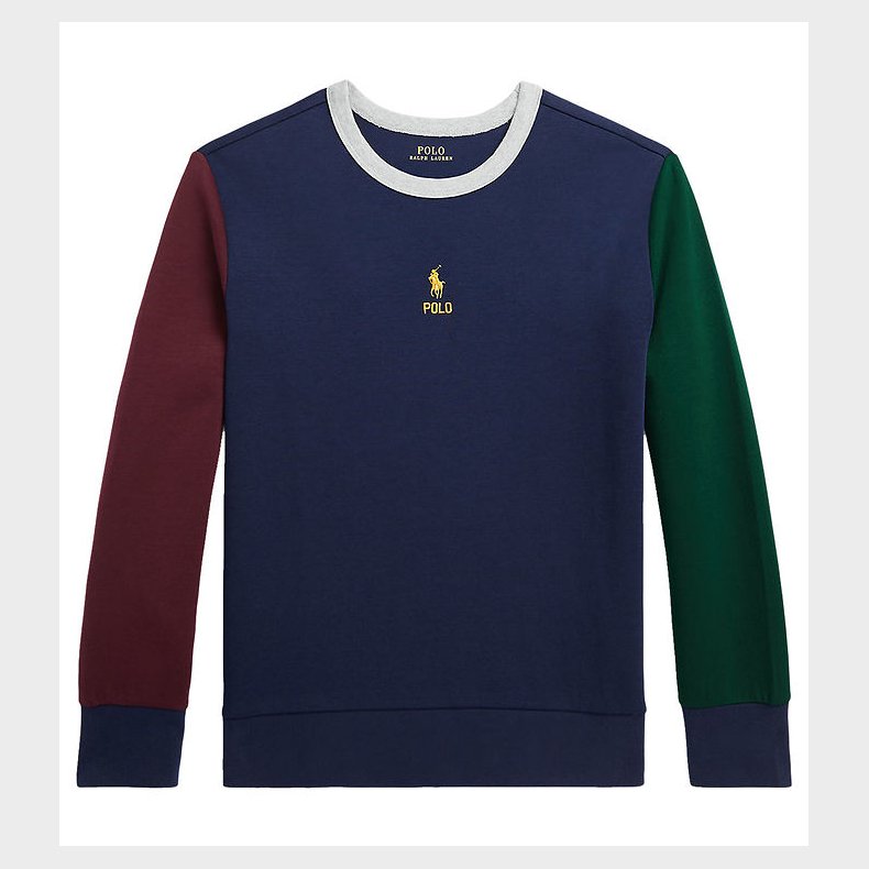 Polo Ralph Lauren Bluse - Navy m. Bordeaux/Mrkegrn
