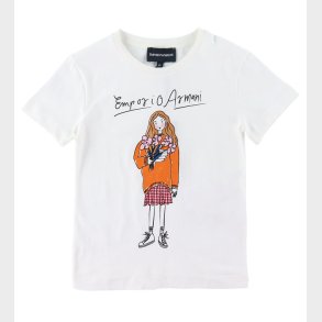 Emporio Armani T-shirt - Hvid m. Pige