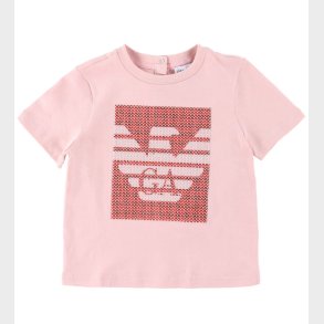 Emporio Armani T-shirt - Rosa/R�d m. Pailletter
