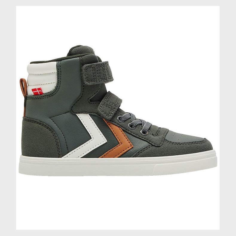 Hummel Stvler - Slimmer Stadil Leather High JR - Forest night